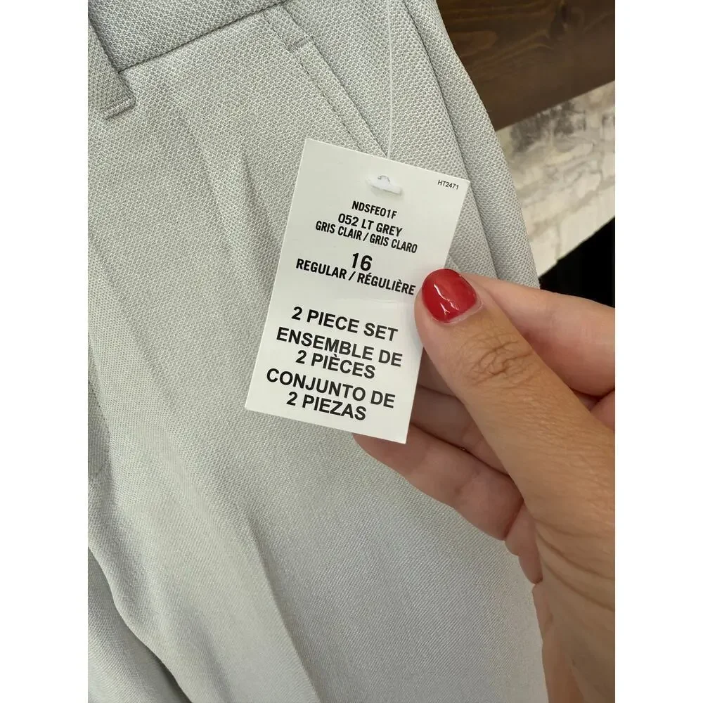 Nautica Boys Light Gray Gris Claire Dress Pant Size 16